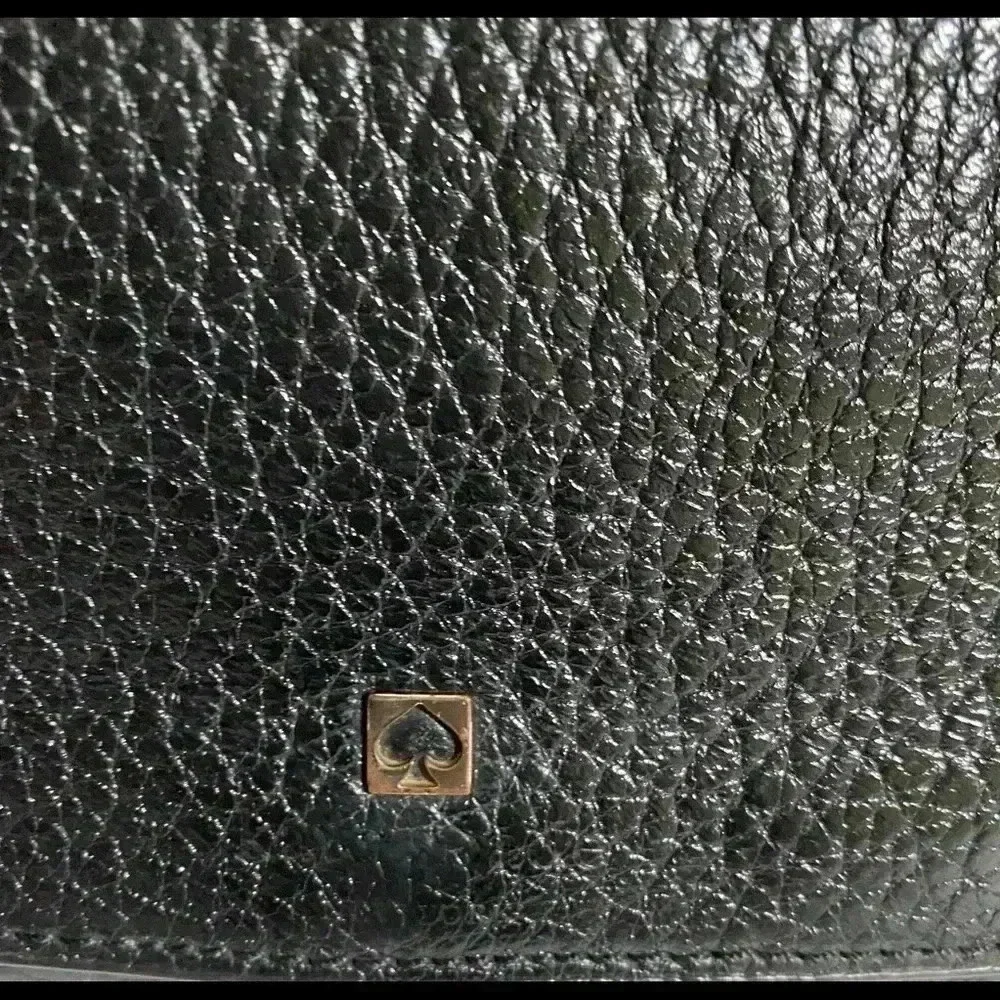 Kate spade Black pebbled leather crossbody handbag
